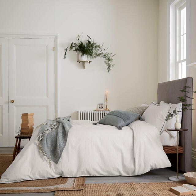 Bedeck of Belfast Eben Cotton Duvet Cover Set Chalk - image 1
