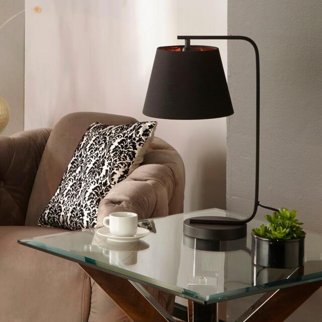 K Living Hendrix Black Matt Lamp & Black and Copper Shade - image 1