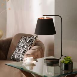 K Living Hendrix Black Matt Lamp & Black and Copper Shade - thumbnail 2