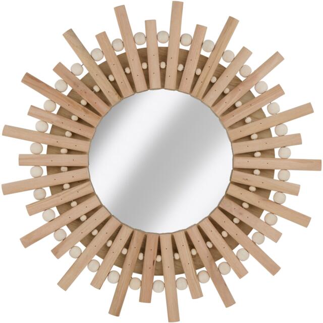 Arti Casa Wooden Sun Mirror Outdoor Wall Decor - image 1