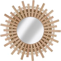 Arti Casa Wooden Sun Mirror Outdoor Wall Decor - thumbnail 1