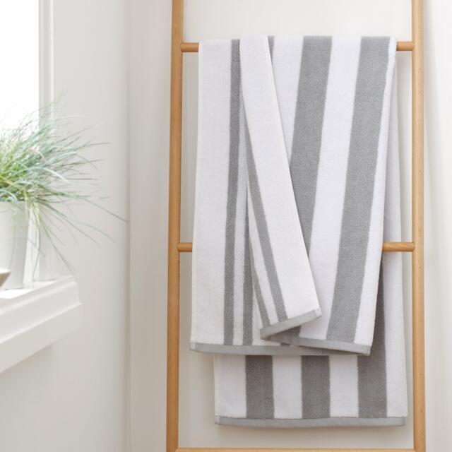Bianca Reversible Stripe Cotton Towel - image 1