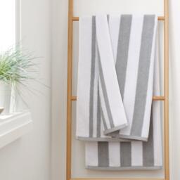 Bianca Reversible Stripe Cotton Towel