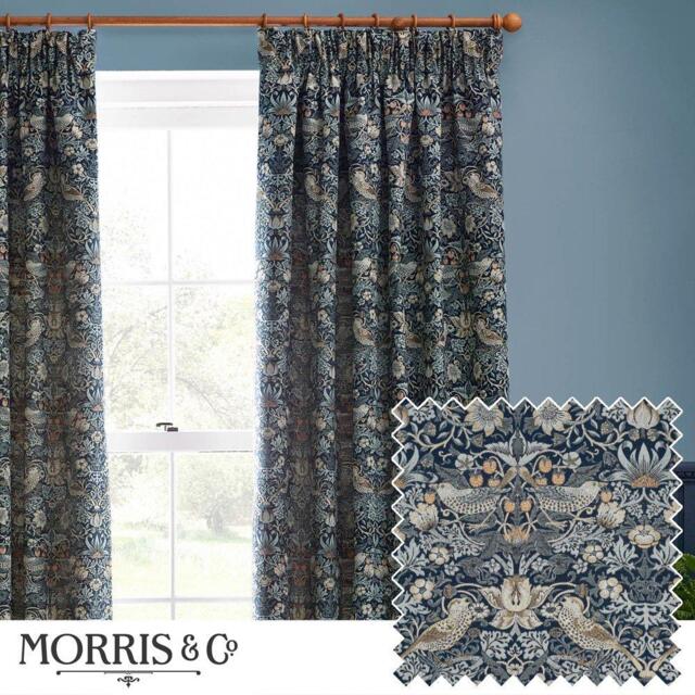 Morris and Co Strawberry Thief Fully Lined Jacquard Pencil Pleat - image 1