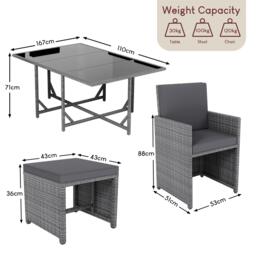 Lassic Garden Vida Cuba 10 Seater Rattan Set + Cover - thumbnail 2