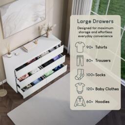 Lassic Glinton High Gloss 6 Drawer Chest - thumbnail 6