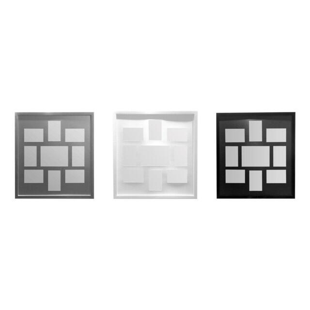 Interiors by Premier Maren Silver 9 Rectangular Multi Photo Frame