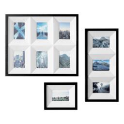 Interiors by Premier Maren Silver 9 Rectangular Multi Photo Frame - thumbnail 4