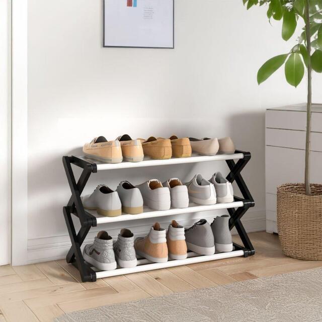 Kabinet UK Foldable 3-Tier Metal Shoe Rack - image 1