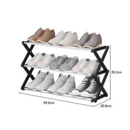 Kabinet UK Foldable 3-Tier Metal Shoe Rack - thumbnail 7