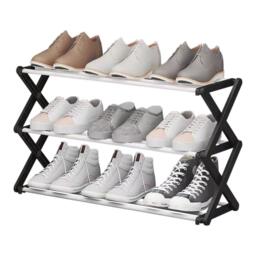 Kabinet UK Foldable 3-Tier Metal Shoe Rack - thumbnail 8