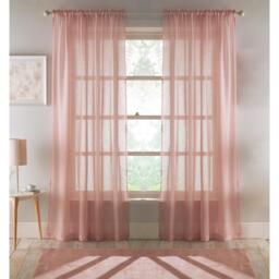 Tyrone Textiles Eden Voile Panel With Slot Top - Pair