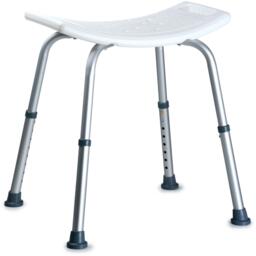 Vivamore Lightweight Adjustable Non-Slip Shower Chair - thumbnail 1