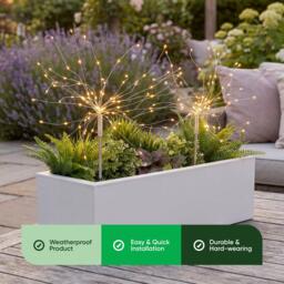 Streetwize Pair of Solar Stake Starburst LED Lights - thumbnail 4