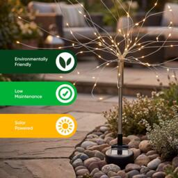 Streetwize Pair of Solar Stake Starburst LED Lights - thumbnail 7