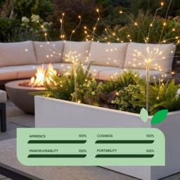 Streetwize Pair of Solar Stake Starburst LED Lights - thumbnail 6