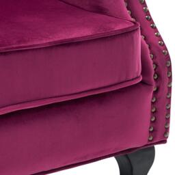 Kabinet UK Vintage Velvet Wing Back Armchair with Studs - thumbnail 8
