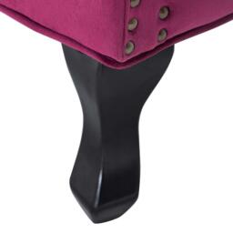 Kabinet UK Vintage Velvet Wing Back Armchair with Studs - thumbnail 9
