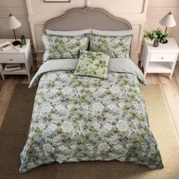 English Heritage Eagle House Damask Duvet Cover Set - thumbnail 3