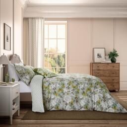 English Heritage Eagle House Damask Duvet Cover Set - thumbnail 1