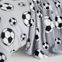 Catherine Lansfield Cosy Football Fleece Blanket Throw