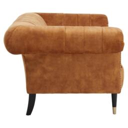 Fifty Five South Siena Two Seat Gold Velvet Sofa - thumbnail 3