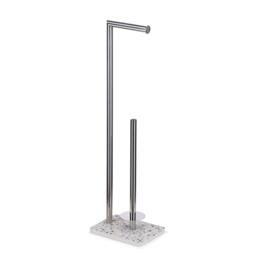 Croydex Blue Terrazzo Toilet Roll Holder - thumbnail 3