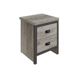 GFW GFW Boston 2 Drawer Bedside Table - thumbnail 3