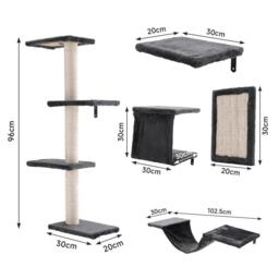 KIDKID PET Cat Tree Set with Hammock and Jumping Platform - thumbnail 3