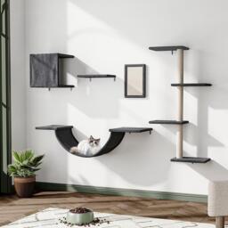 KIDKID PET Cat Tree Set with Hammock and Jumping Platform