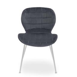 Interiors by Premier Warton Grey Velvet Dining Chair