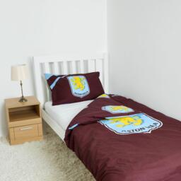Team Aston Villa Officially Licensed Single Bedding Set Reversible (1 duvet cover 1 pillowcase) - thumbnail 1