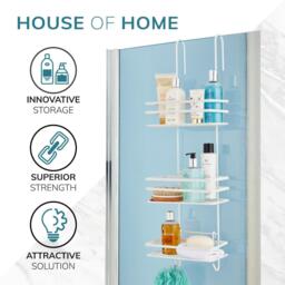 House of Home 3 Tier Non Rust Hanging Shower Caddy Bathroom - thumbnail 3