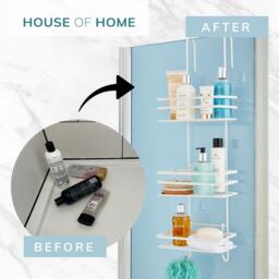 House of Home 3 Tier Non Rust Hanging Shower Caddy Bathroom - thumbnail 4