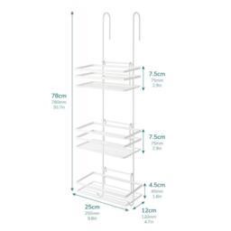 House of Home 3 Tier Non Rust Hanging Shower Caddy Bathroom - thumbnail 2