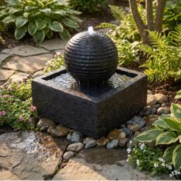 Streetwize Solar water Feature Battery Back Up Black Ball - thumbnail 1