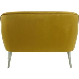 Interiors by Premier Louxor Mustard Velvet Sofa - thumbnail 2