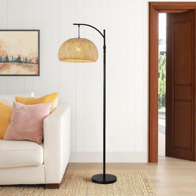 Kabinet UK Traditional Woven Rattan Floor Lamp - image 1