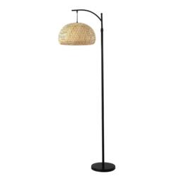 Kabinet UK Traditional Woven Rattan Floor Lamp - thumbnail 3