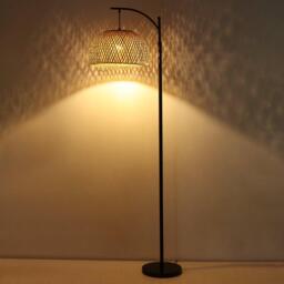 Kabinet UK Traditional Woven Rattan Floor Lamp - thumbnail 5