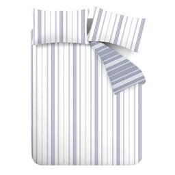 Catherine Lansfield Harbour Stripe Reversible Duvet Cover Set - thumbnail 5
