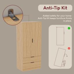 Lassic Trega 2 Door 2 Drawer Wardrobe - thumbnail 8