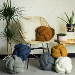Furn Boucle Knot Fleece Cushion - thumbnail 3
