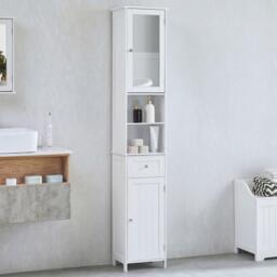 Lassic Bath Vida Priano 2 Door Tall Cabinet With Mirror - thumbnail 1