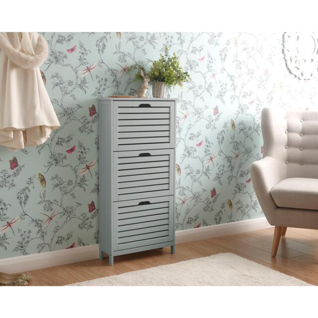 GFW Bergen Three Tier Shoe Cabinet