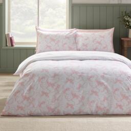 Catherine Lansfield Bow Embroidery Duvet Cover Set - thumbnail 2