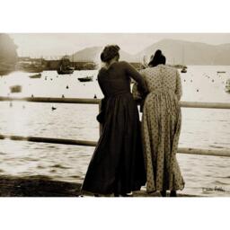 Laura Ashley Harbour Archive Fashion Photography Print in a Bla - thumbnail 3