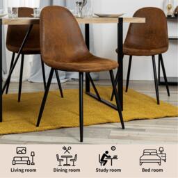 Urban Meuble Set of 4 Industrial Vintage Dining Chair - thumbnail 8