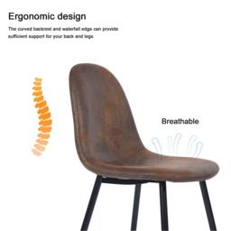 Urban Meuble Set of 4 Industrial Vintage Dining Chair - thumbnail 9