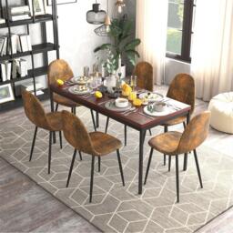 Urban Meuble Set of 4 Industrial Vintage Dining Chair - thumbnail 3